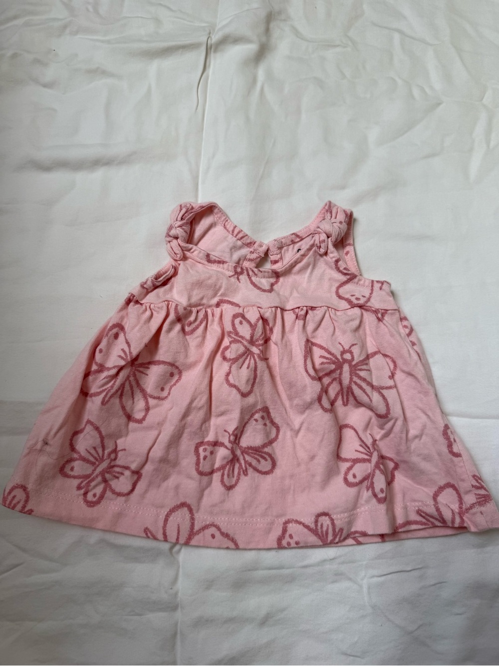 Pink Butterfly Print Baby Shirt